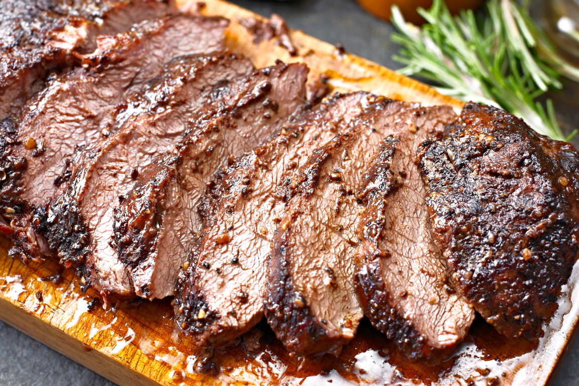 Bisonbraten mit Honig-Limettensauce