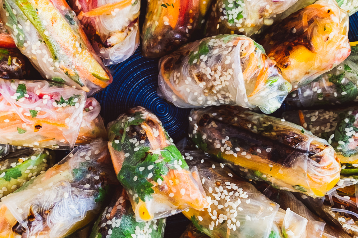 Sommerrollen mit Hüftsteak