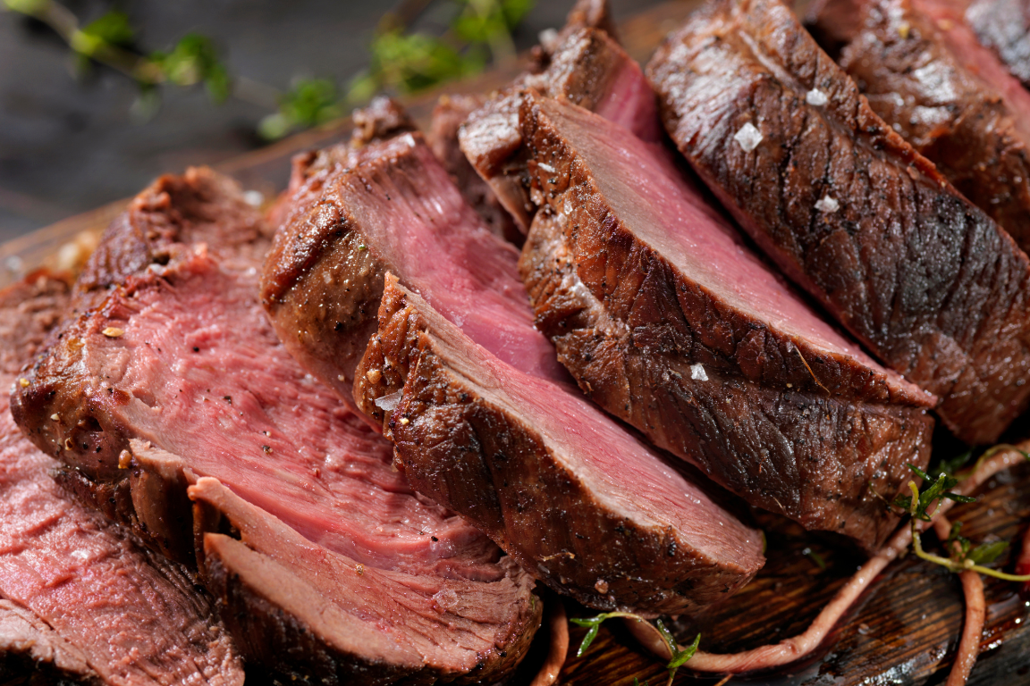 Sanft gegarter Rinderbug